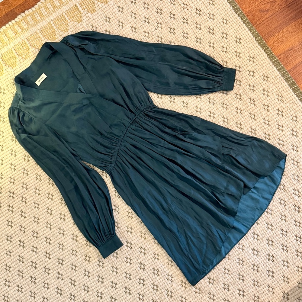Zadig & Voltaire Deep Green Satin Dress